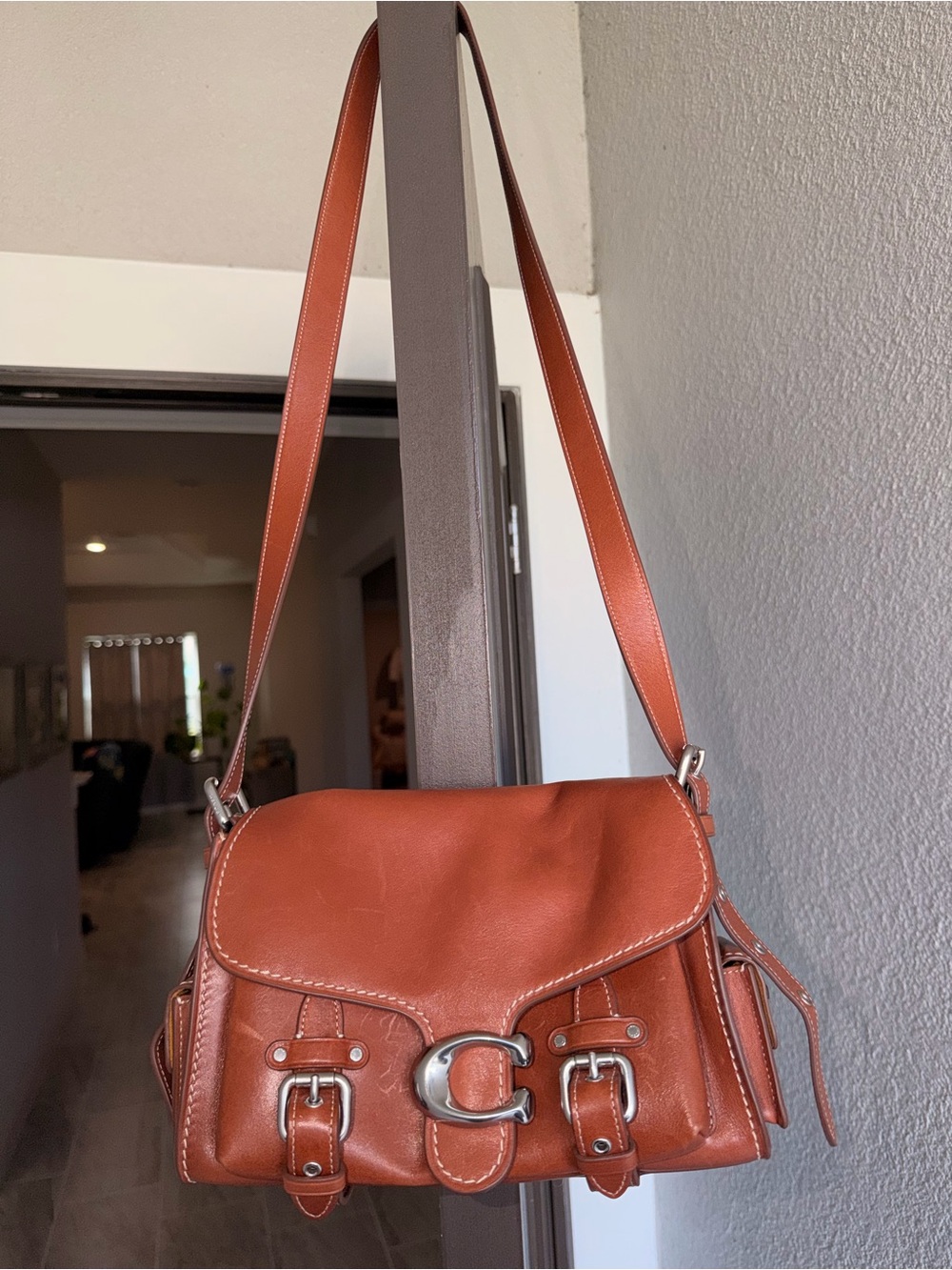 Coach Western Tabby Shoulder Bag in Saddle color